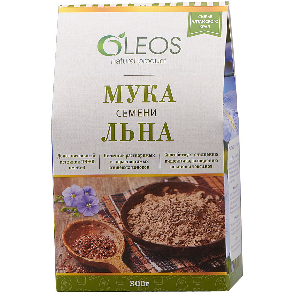Мука семени льна Oleos, 300 г