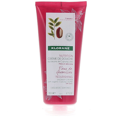 Увлажняющий крем для душа Красная смородина Klorane, 200 мл