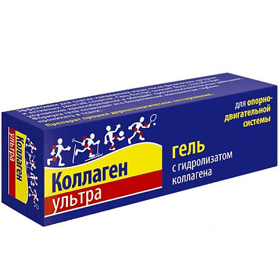 Гель с гидролизатом коллагена Коллаген Ультра уход за мышцами и суставами, 75 мл