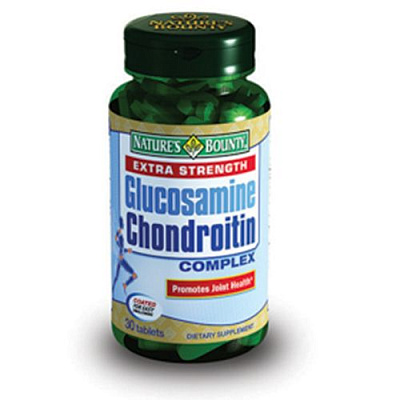 Комплекс экстра глюкозамин-хондроитин, Терапия остеоартроза, Nature's Bounty, 30 таблеток