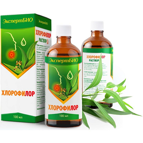 Раствор для полости рта с противовоспалительным действием Хлорофилор, 100 мл