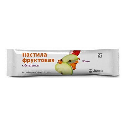 Пастила фруктовая яблочная Vitateka, 27 г