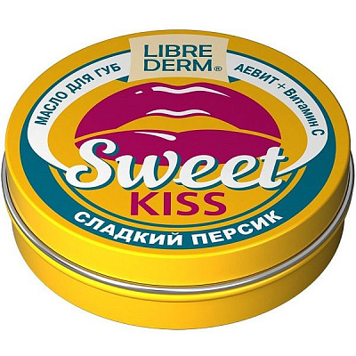 Масло для губ Librederm Sweet Kiss Сладкий персик Аевит + витамин С, 20 г