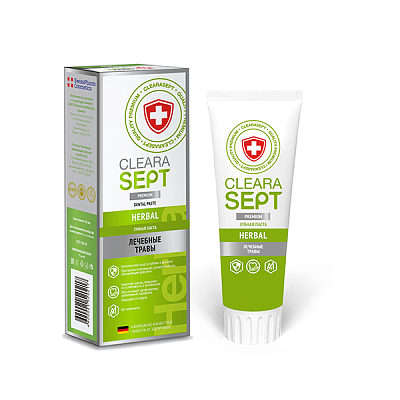 Зубная паста Herbal Лекарственные травы ClearaSept, 75 мл