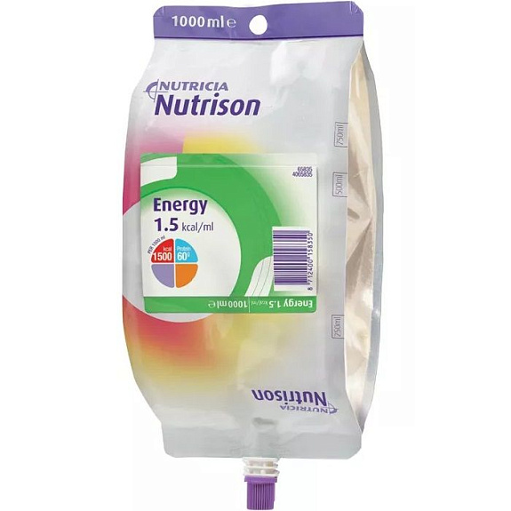 Готовое жидкое стерильное питание Nutricia Nutrison Energy, 1000 мл