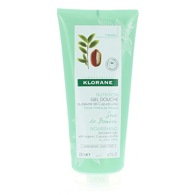 Увлажняющий гель для душа Молочко бамбука Klorane, 200 мл