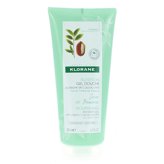 Увлажняющий гель для душа Молочко бамбука Klorane, 200 мл