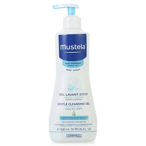 Гель для мытья детей с первых дней жизни Mustela, 500 мл