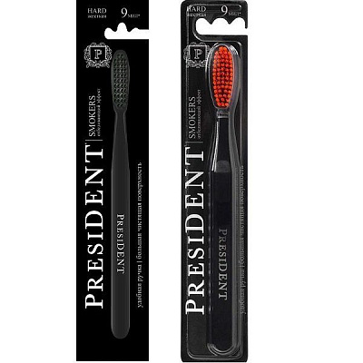 Зубная щетка President Smokers с эффектом отбеливания