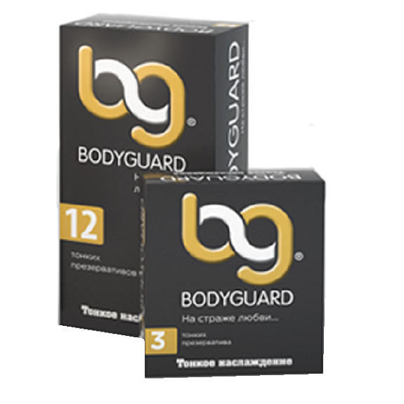 Презервативы натуральные латексные ультратонкие Bodyguard Тонкое наслаждение, 12 шт