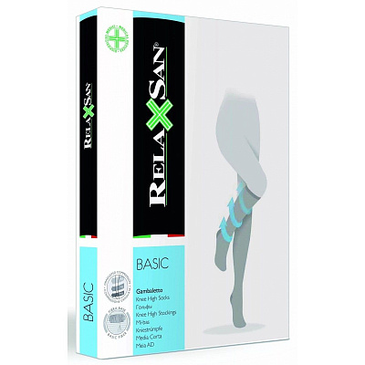 Компрессионные гольфы Relaxsan Gambaletto 280 ден 22-27 мм телесного цвета, размер 2