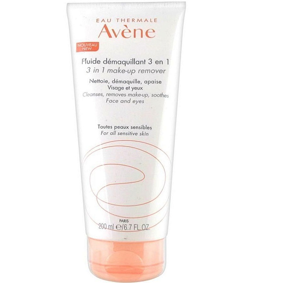 Флюид для снятия макияжа 3 в 1 Avene, 200 мл