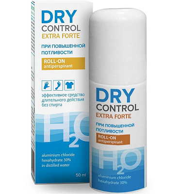 Роликовый антиперспирант от обильного потоотделения без спирта Extra Forte Drycontrol, 50 мл
