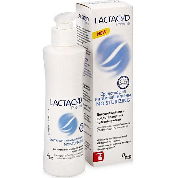 Увлажняющее средство для интимной гигиены Lactacyd Moisturizing, 250 мл