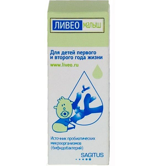 Источник пробиотических микроорганизмов Ливео Малыш для детей первого и второго года жизни, 6,52 г