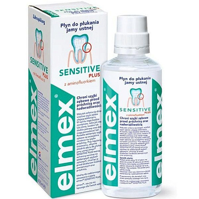 Ополаскиватель для полости рта Sensitive Plus Colgate Elmex, 400 мл