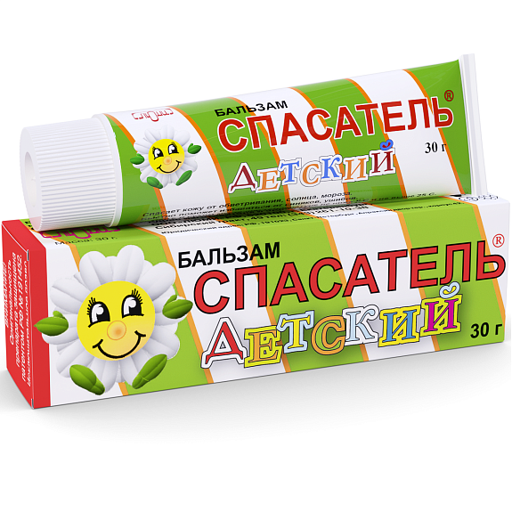 Детский бальзам Спасатель при раздражениях, опрелостях, покраснении кожи, 30 г