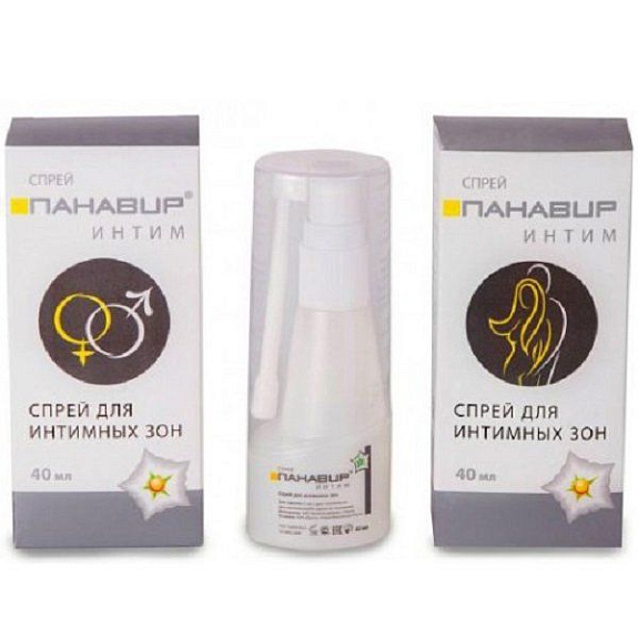 Спрей для защиты и восстановления эпителия кожи и слизистых «Панавир Интим», 40 мл