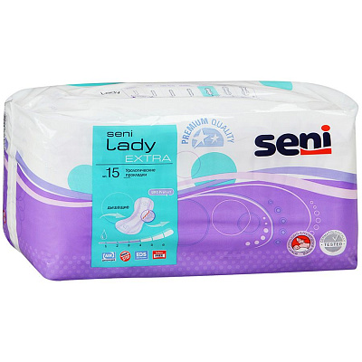 Прокладки lady extra урологические Seni, 15 шт