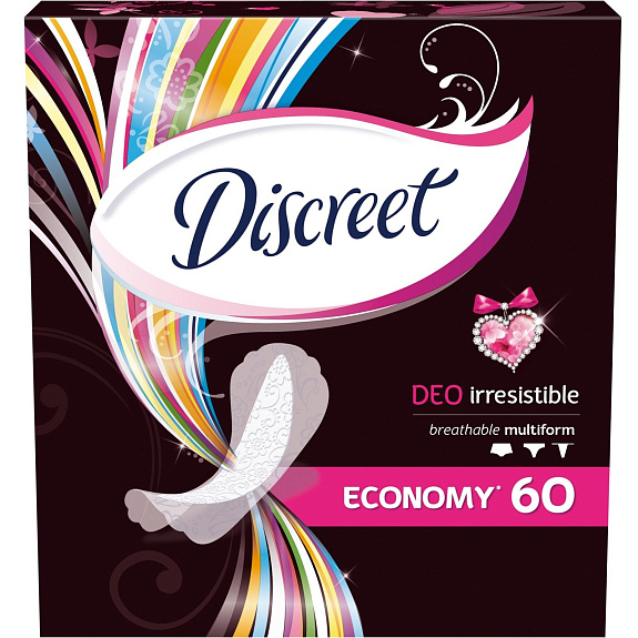 Ежедневные прокладки Discreet Deo Irresistible Multiform, 60 шт