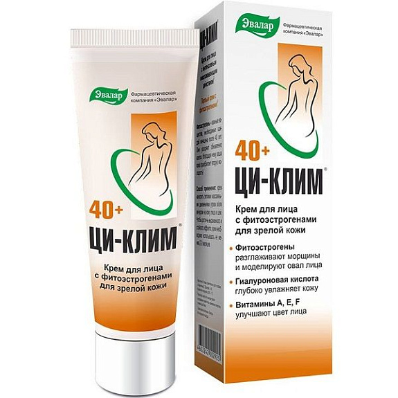 Крем для лица Ци-Клим с фитоэстрогенами для зрелой кожи, 50 мл