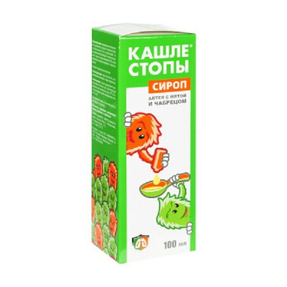 Сироп алтея с мятой и чабрецом Кашлестопы, 100 мл