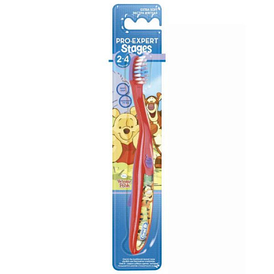 Зубная щетка для детей Pro-Expert Stages-2 от 2 до 4 лет Oral-B, 1 шт