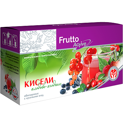 Шоу бокс ассорти киселей плодово-ягодных Арт Лайф, 20 шт