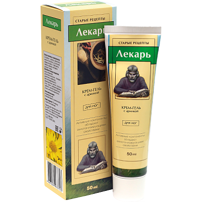 Обезболивающий крем-гель для ног Лекарь с арникой, 50 мл