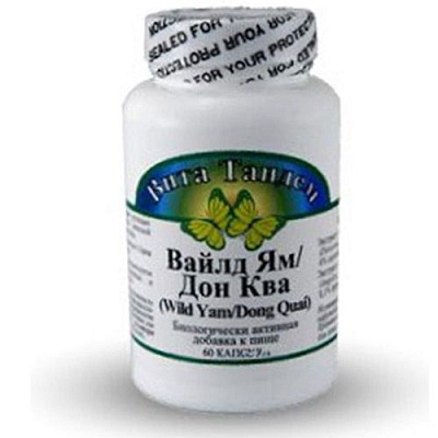 Вайлд Ям/Дон ква, Облегчает период климакса и менопаузы, Альтера Холдинг, 60 капсул
