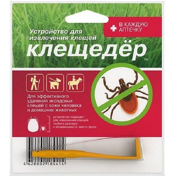 Устройство для эффективного извлечения клещей Клещедер