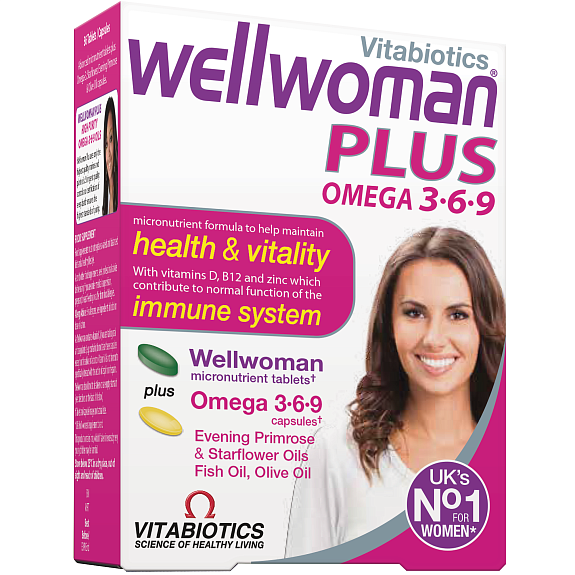 Витаминно-минеральный комплекс Wellwoman 30+ для женщин 1078 мг, 28 шт + 671 мг, 28 шт