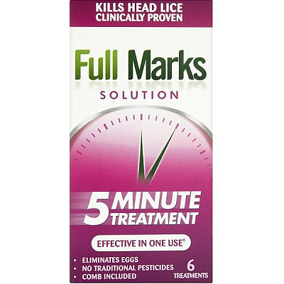 Педикулезный раствор для уничтожения вшей Full Marks, 100 мл