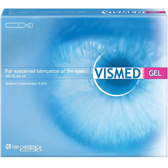 Раствор офтальмологический VISMED® (ВИЗМЕД®) однодозовый 0,3% 0,45 мл, 20 шт