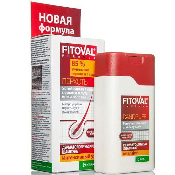 Дерматологический шампунь против перхоти Fitoval Интенсивный уход, 100 мл