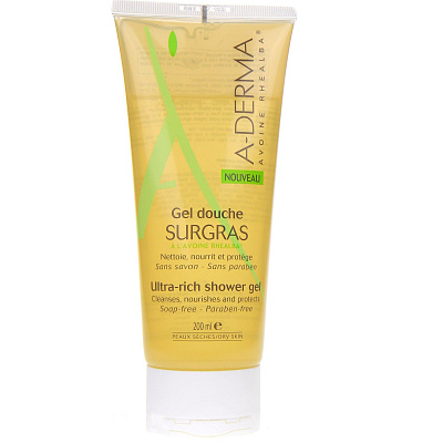 Питательный очищающий гель для тела A-Derma Ultra-Rich Shower Gel, 200 мл