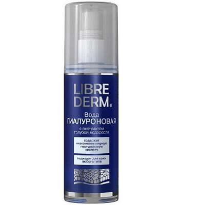 Гиалуроновая вода Librederm с экстрактом голубой водоросли, 120 мл