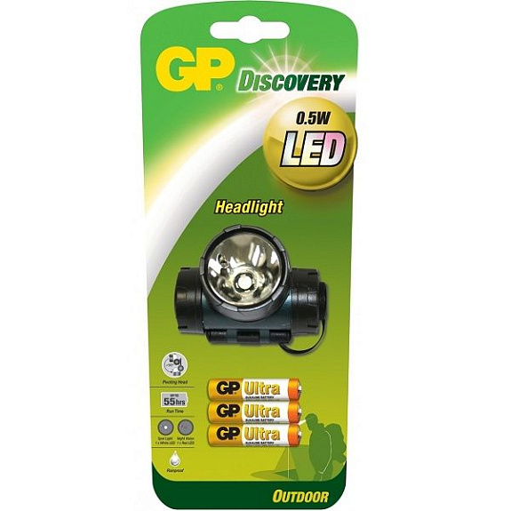 Светодиодный налобный фонарь GP Discovery LOE205