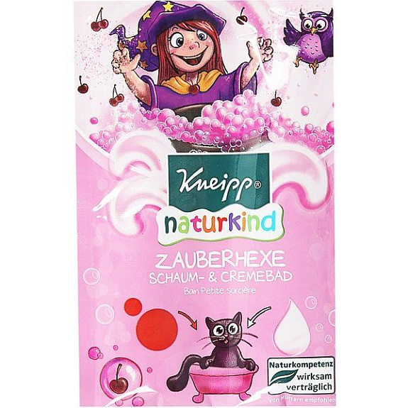 Детская цветная крем-пена для ванны Kneipp Волшебница с ароматом вишни, 40 мл
