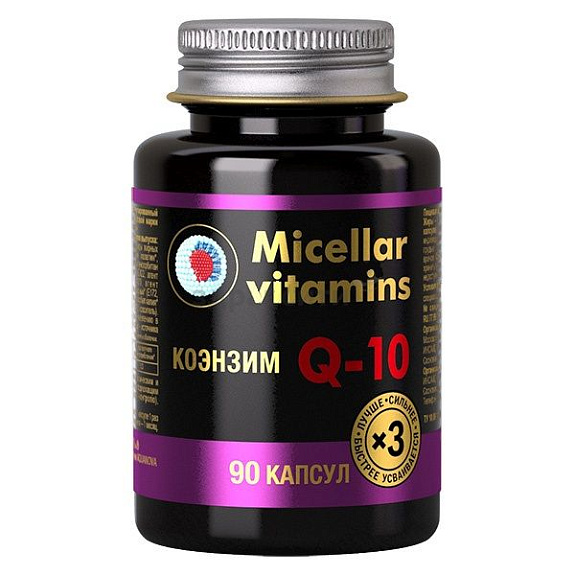 Мицеллированный Коэнзим Q10 800 мг, 90 капсул