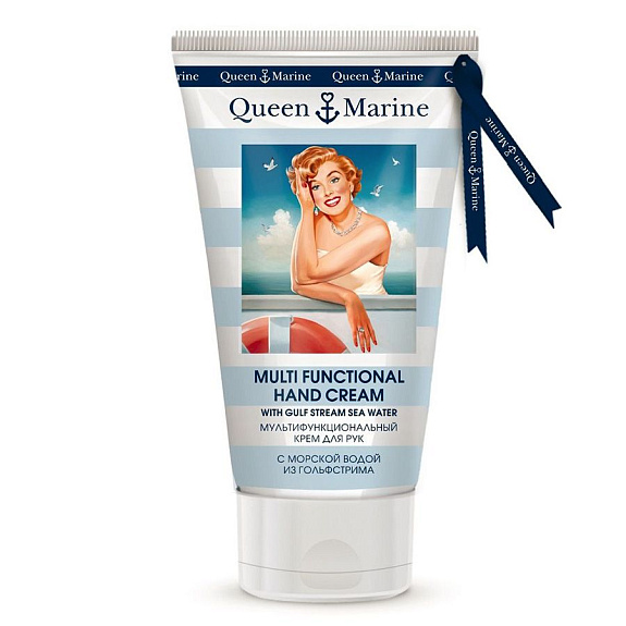 Мультифункциональный крем для рук с морской водой из гольфстрима Queen Marine, 75 мл