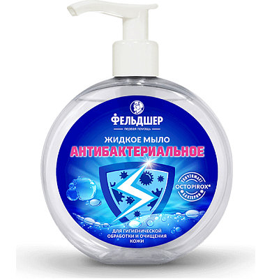 Жидкое антибактериальное мыло для рук Фельдшер, 300 мл