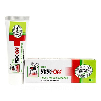Укус off крем после укусов комаров и насекомых Доктор Биокон, 30 г