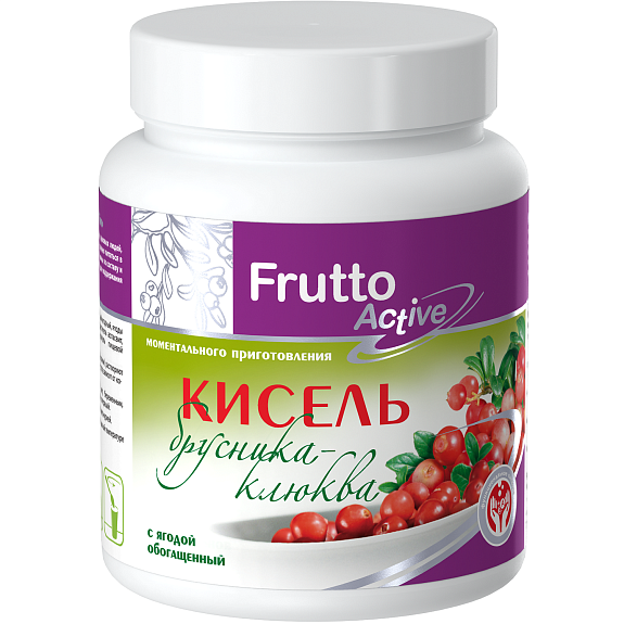 Кисель Брусника - клюква Frutto Active Арт Лайф, 300 г