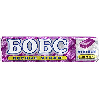Леденцы от кашля Бобс со вкусом лесных ягод, 35 г