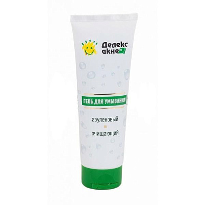 Азуленовый очищающий гель для умывания Делекс-Акне, 125 мл.