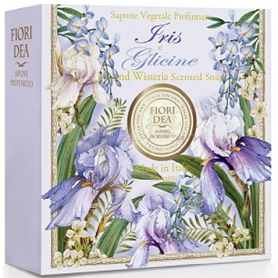 Мыло кусковое парфюмированное Fiori Dea Ирис и глициния, 100 г