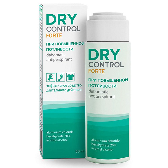 Средство от обильного потоотделения Forte 20% dabomatic Drycontrol, 50 мл
