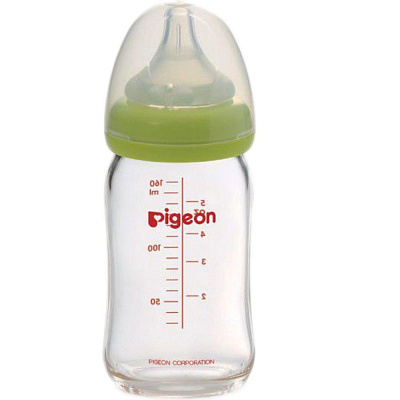 Бутылочка с широким горлом (премиальное стекло) Pigeon 160 мл
