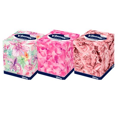 Салфетки двухслойные в коробке collection Kleenex, 100 шт
